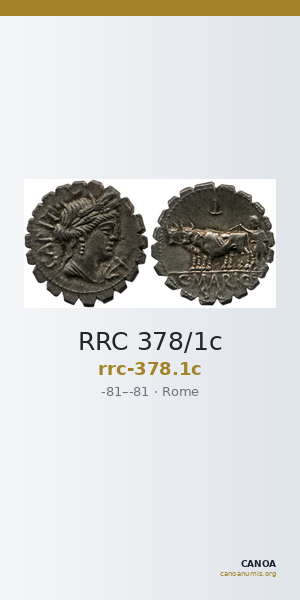 RRC 378/1c — CANOA