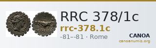 RRC 378/1c — CANOA