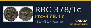 RRC 378/1c — CANOA