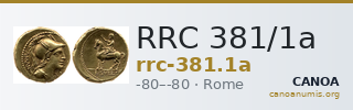 RRC 381/1a — CANOA