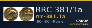 RRC 381/1a — CANOA