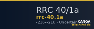 RRC 40/1a — CANOA