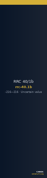 RRC 40/1b — CANOA