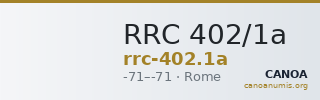 RRC 402/1a — CANOA
