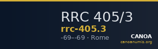RRC 405/3 — CANOA