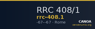 RRC 408/1 — CANOA