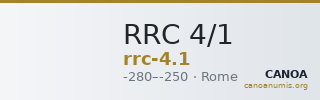 RRC 4/1 — CANOA
