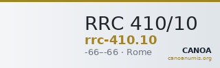 RRC 410/10 — CANOA