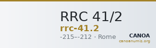 RRC 41/2 — CANOA