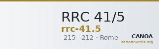RRC 41/5 — CANOA