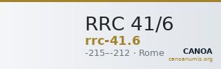 RRC 41/6 — CANOA