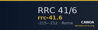 RRC 41/6 — CANOA