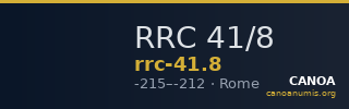 RRC 41/8 — CANOA