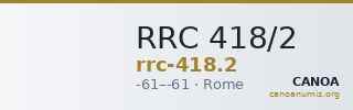 RRC 418/2 — CANOA