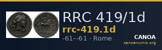 RRC 419/1d — CANOA