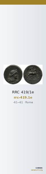 RRC 419/1e — CANOA