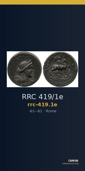 RRC 419/1e — CANOA