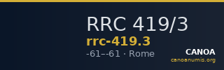 RRC 419/3 — CANOA