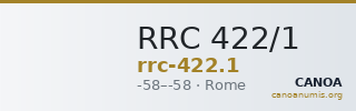 RRC 422/1 — CANOA