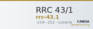 RRC 43/1 — CANOA