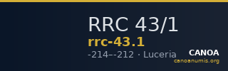 RRC 43/1 — CANOA