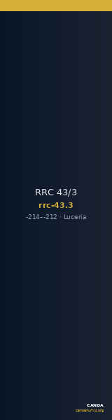 RRC 43/3 — CANOA