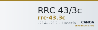 RRC 43/3c — CANOA