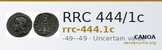 RRC 444/1c — CANOA