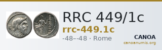 RRC 449/1c — CANOA