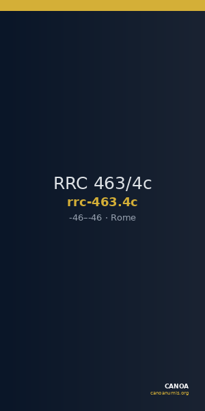 RRC 463/4c — CANOA
