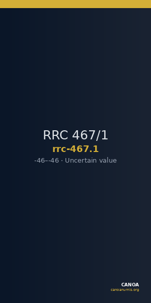 RRC 467/1 — CANOA