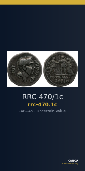 RRC 470/1c — CANOA