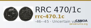 RRC 470/1c — CANOA