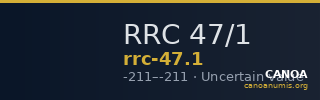 RRC 47/1 — CANOA