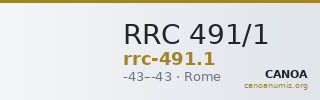 RRC 491/1 — CANOA