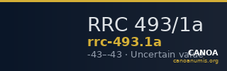 RRC 493/1a — CANOA