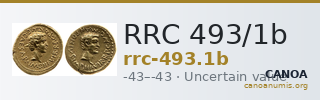 RRC 493/1b — CANOA