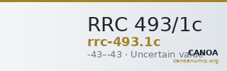 RRC 493/1c — CANOA