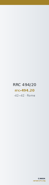 RRC 494/20 — CANOA