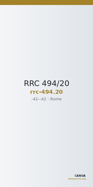 RRC 494/20 — CANOA