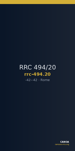 RRC 494/20 — CANOA