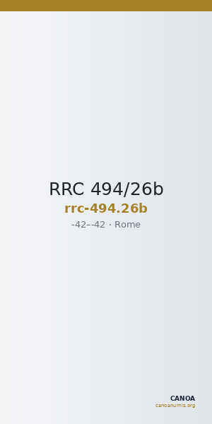 RRC 494/26b — CANOA
