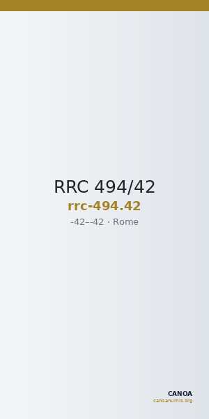 RRC 494/42 — CANOA