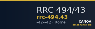 RRC 494/43 — CANOA