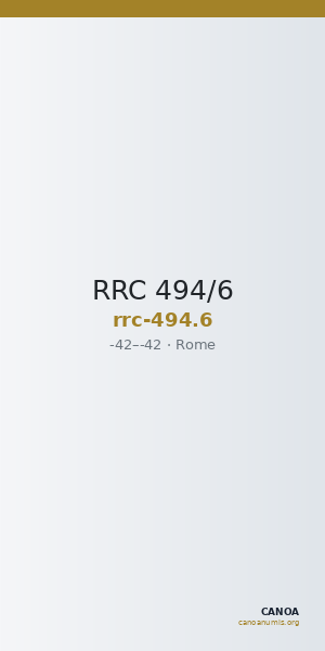 RRC 494/6 — CANOA