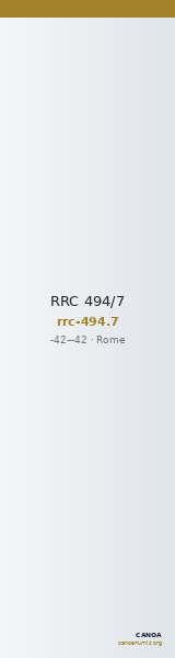 RRC 494/7 — CANOA