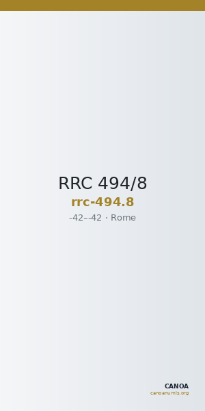 RRC 494/8 — CANOA