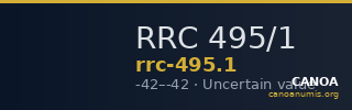 RRC 495/1 — CANOA