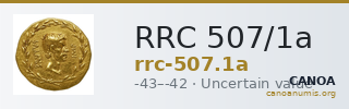 RRC 507/1a — CANOA