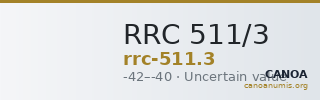RRC 511/3 — CANOA